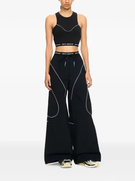 Pantaloni Off-white alb
