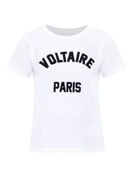 Tricou Zadig&voltaire cu broderie alb