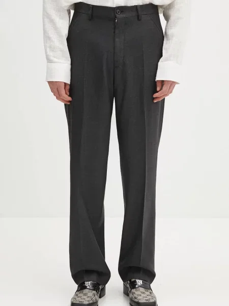 Our Legacy pantaloni de lână Chino 22 drept negru