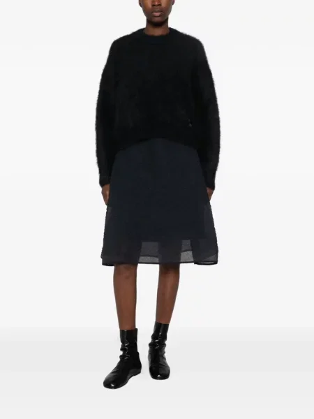 Pulover Cecilie Bahnsen cu model floral negru