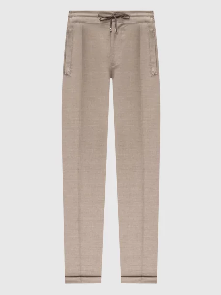 Завужені штани з вовни і кашеміру Doriani Cashmere бежеві