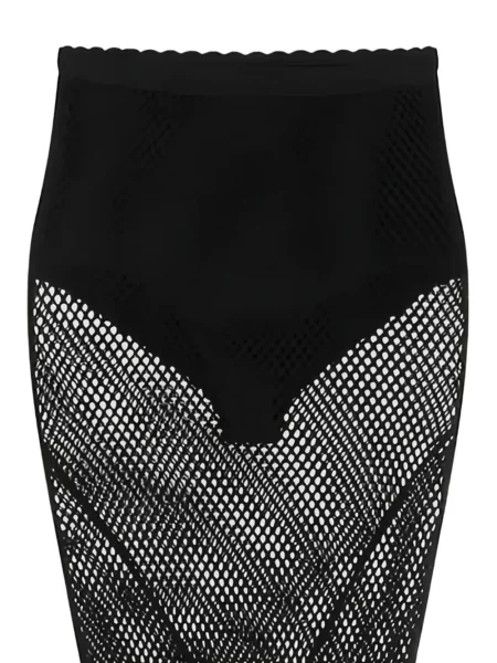 Midi-suknja Givenchy s volanima iznad koljena crna