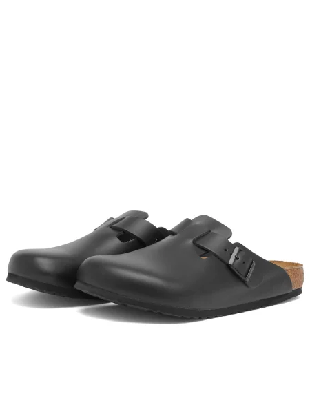 Klapki BIRKENSTOCK Boston NL Regular black czarne