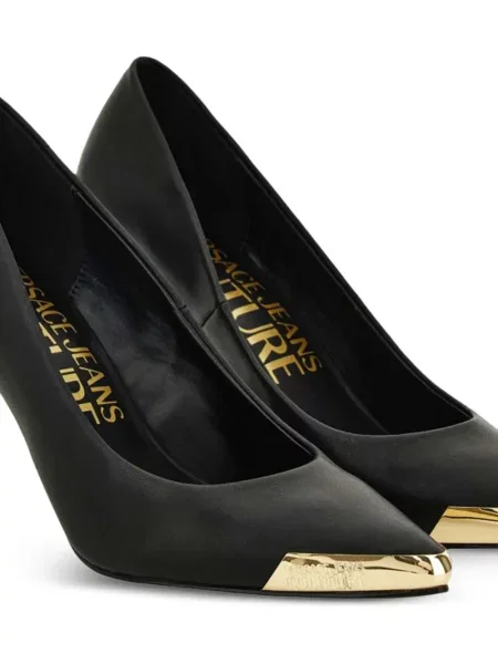Pantofi cu toc Versace Jeans Couture negru
