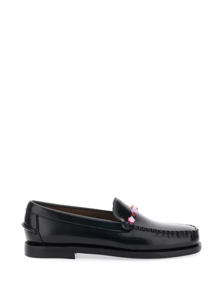 Loafers Sebago s korálky černé