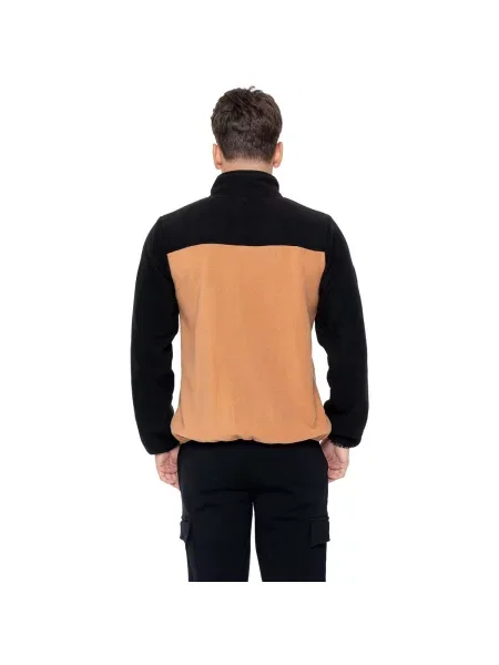 Mikina na zips Leone 1947 oranžová