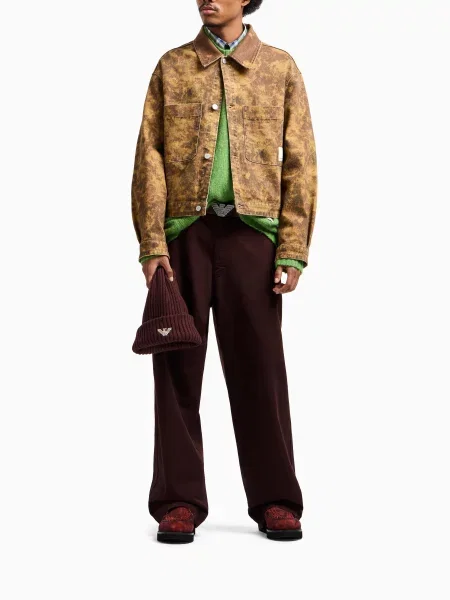 Штани повсякденні Emporio Armani коричневий