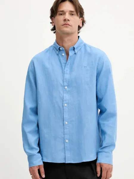 Lanena srajca Les Deux vijolična