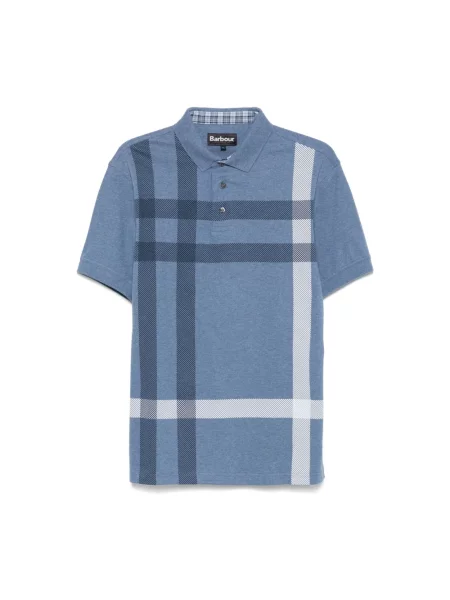 Koszulka polo Barbour niebieska