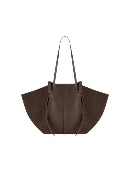 Shopperka Yuzefi skórzana brązowa