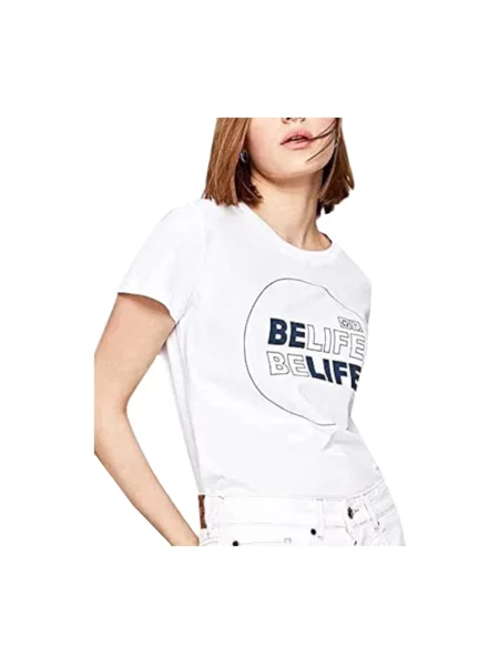 Koszulka Pepe Jeans z krótkim rękawem biała