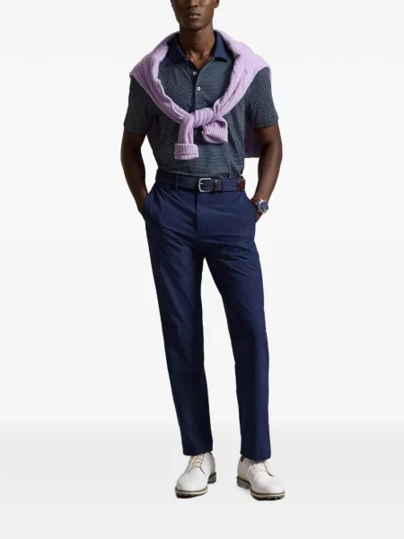 Поло тениска Rlx Ralph Lauren с принт синьо