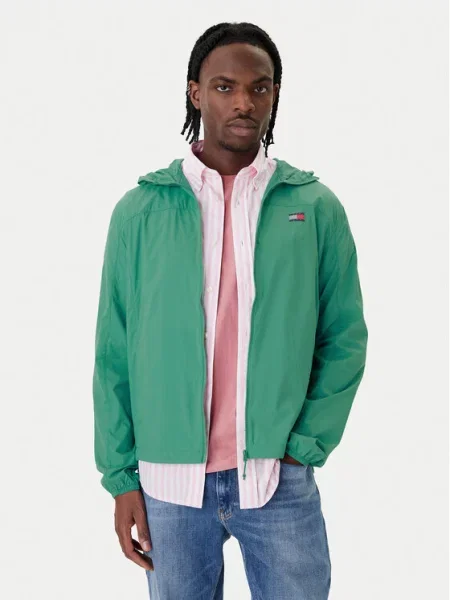 Tommy Jeans Преходно яке зелен
