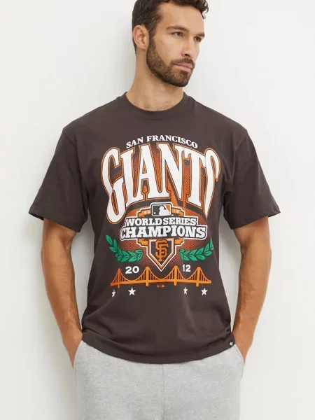 47 brand t-shirt MLB San Francisco Giants z nadrukiem szary