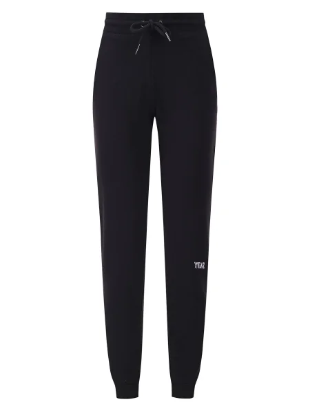 YEAZ Sportske hlače Chilax siva / crna bijela