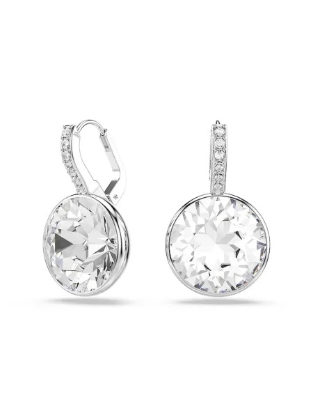 Swarovski Cercei / transparent argintiu