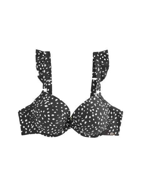 Next Bikini zgornji del črna bela