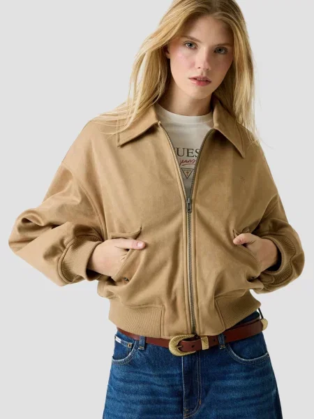 Джинсовая куртка Guess Jeans бежевая