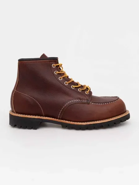 Red Wing buty skórzane Moc Toe brązowy czerwone