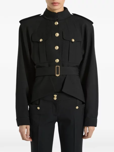 Cu centură geacă Balmain negru