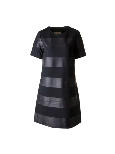 Sukienka Btfcph skórzana czarna