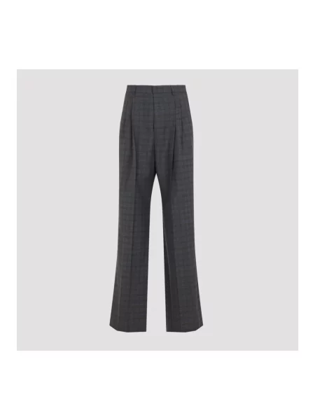 Spodnie Dries Van Noten wełniane szare