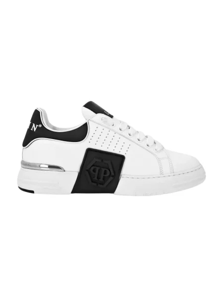Sneakersy Philipp Plein skórzane białe