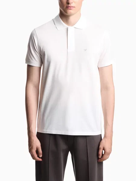 Поло Emporio Armani белое