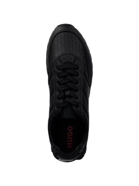 Sneakerși Hugo cu imagine negru