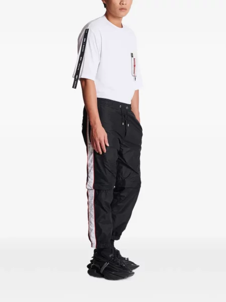 Pantaloni Balmain alergare negru