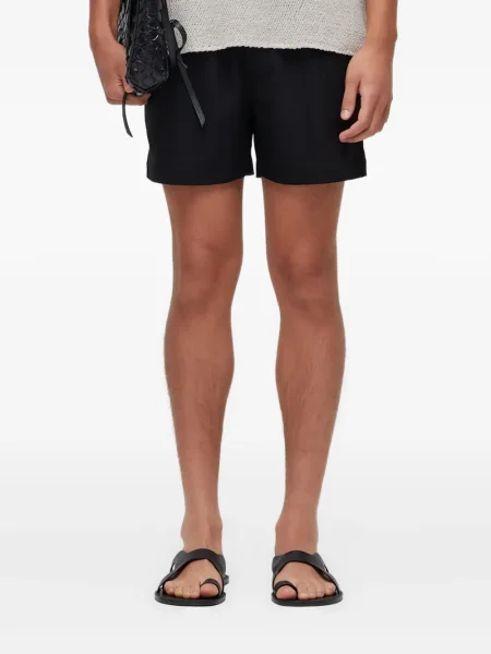 Pletené pás kraťasy Osklen černé