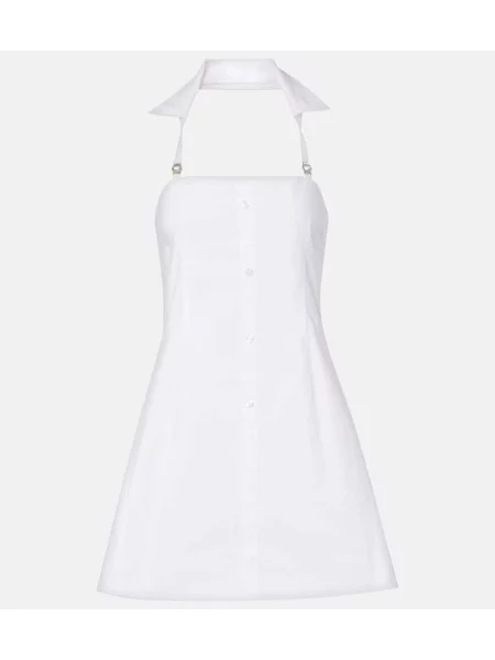 Rochie Coperni cu gât halter alb