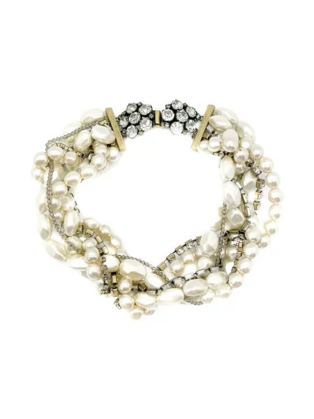 Vėrinys Jennifer Gibson Jewellery su perlais balta