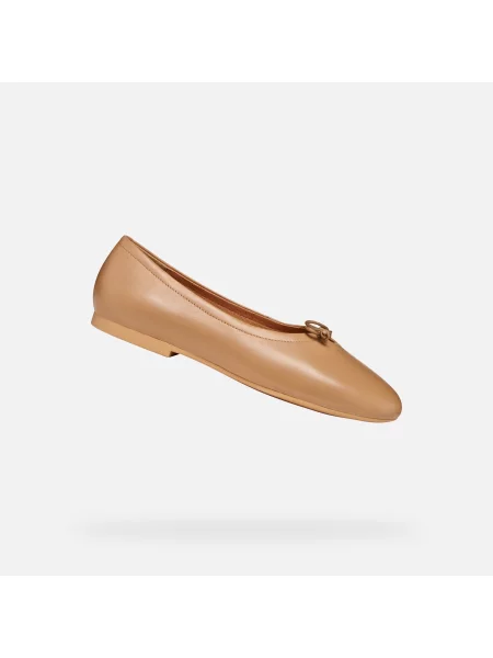Geox balerini de piele D NEW PALMARIA bej
