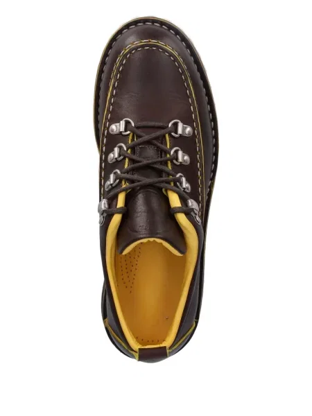 Pantofi derby Fracap din piele maro