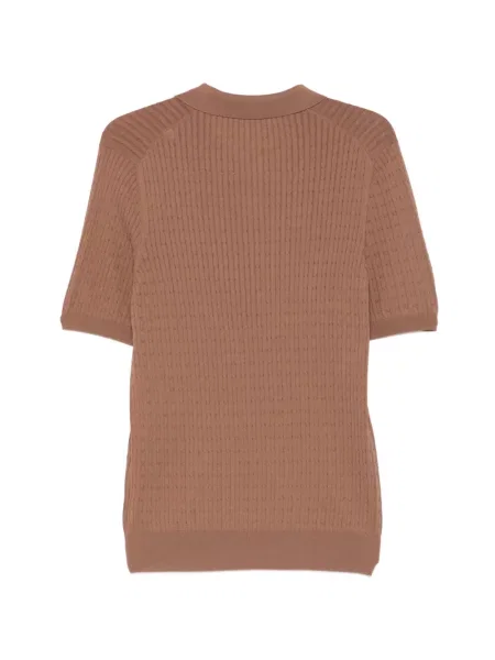 Tricou polo Tagliatore tricotate maro
