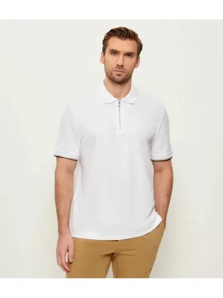 BOSS BLACK Polo C-Pei 04 alb