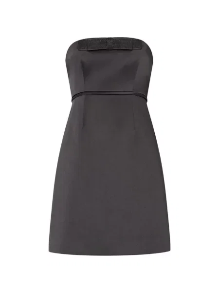Rochie mini Milly cu funde de costum negru