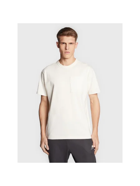 New Balance Póló Ekru Relaxed Fit