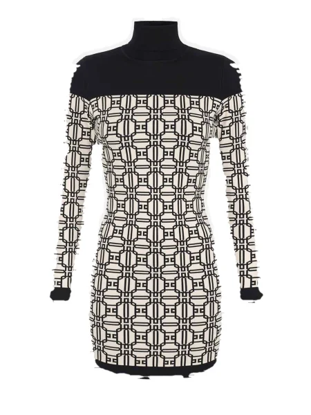 Obleka obleka Elisabetta Franchi črna