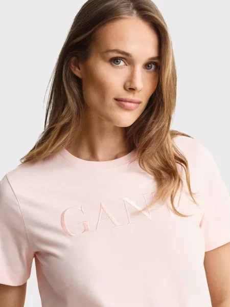 Футболка Gant рожева