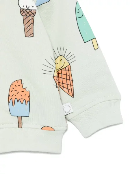 Bluza z kapturem dziecięca Stella Mccartney zielona