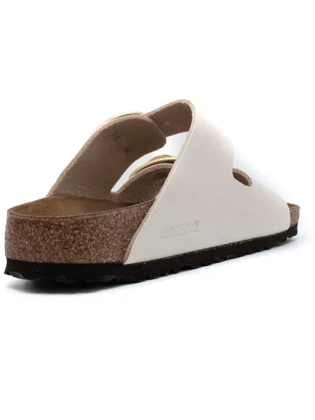 Pantofi Birkenstock cu cataramă alb