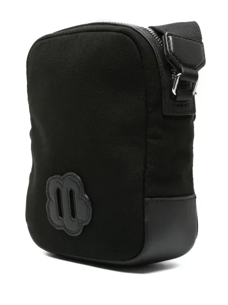Platno crossbody torba Kenzo s autogramom crna