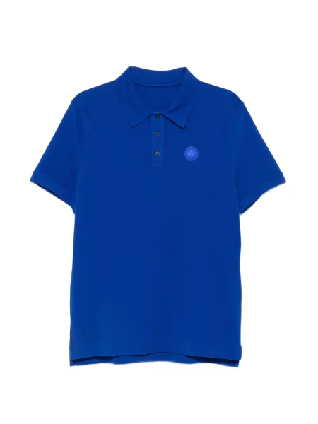 Koszulka polo Canada Goose z logo niebieska