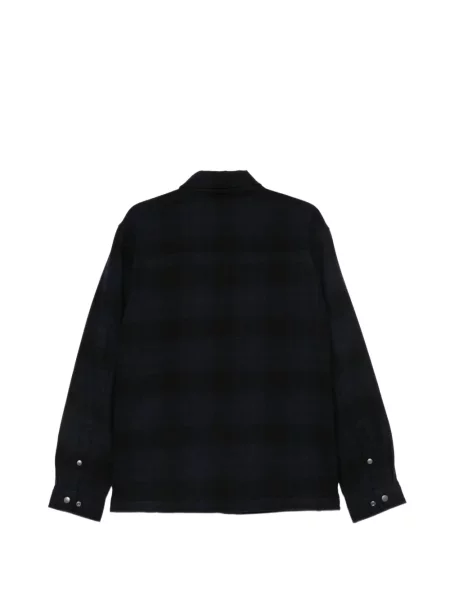 Geacă cu puf Woolrich în carouri negru