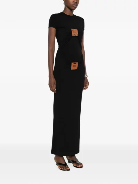 Rochie maxi Jean Paul Gaultier cu autograf negru