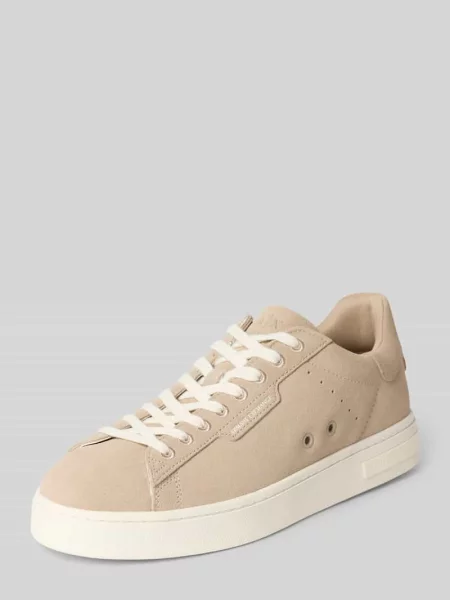 Sneakersy Armani Exchange zamszowe beżowe
