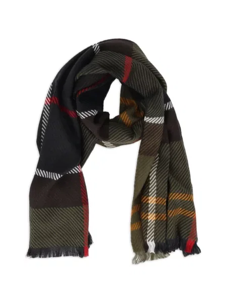 Fular Barbour în carouri negru