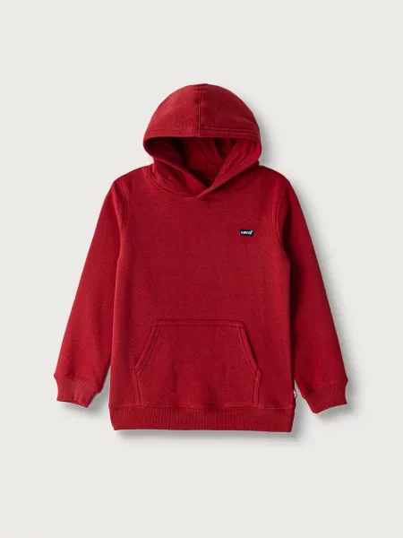 Levi's dukserica za djecu s pamukom MINI BATWING HOODIE crvena